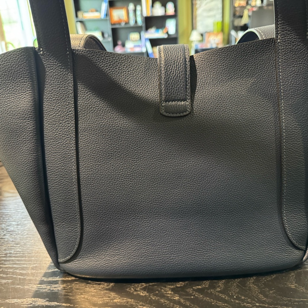 Coach Dark Blue Leather Shoulder Bag - Picture 2 of 7